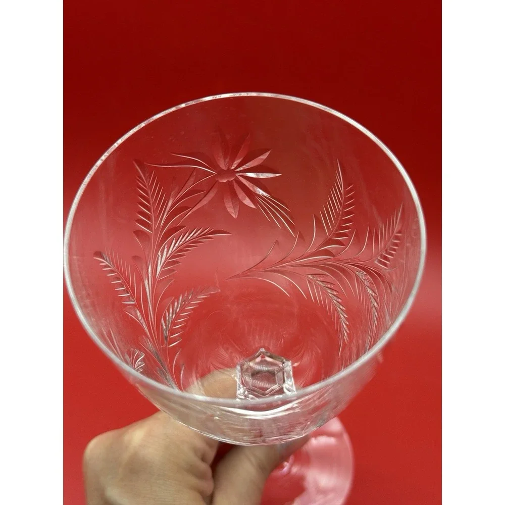 MCM Tiffin-Franciscan Mirabelle Water Goblets Wine Glasses Set For 8